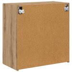 vidaXL Meuble TV mural Montage mural Chêne artisanal 59 5 x 31 x 60 cm