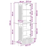 vidaXL Ensemble de Meubles 2 Pièces 66 x 34 5 x 95 cm Bois d'ingénierie