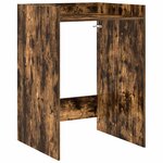 vidaXL Armoire pour machine à laver Chêne fumé 67 5 x 62 x 97 cm
