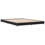 vidaXL Cadre de lit sans matelas noir 150x200 cm