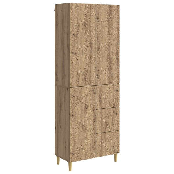 vidaXL 2 Pièces Chêne artisanal
