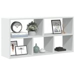 vidaXL Étagère murale blanc 100x25x50 cm bois d'ingénierie