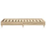 vidaXL Cadre de lit Chêne Sonoma 80 x 200 cm Bois d'ingénierie