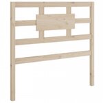 vidaXL Cadre de lit bois massif 90x190 cm simple