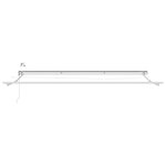 vidaXL Auvent rétractable électrique Rouge et Blanc 4 5 × 3 m