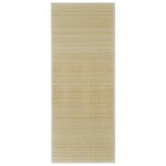 vidaXL Tapis en bambou naturel à latte rectangulaire 150 x 200 cm