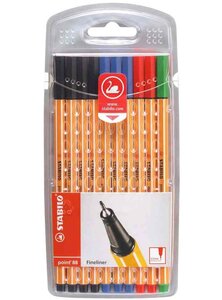 Feutre point 88  étui office de 10 feutres STABILO