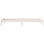 vidaXL Cadre de lit extra long sans matelas 80x220 cm bois massif pin