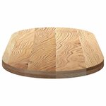 vidaXL Dessus de table 120x60x4 cm bois de chêne massif ovale