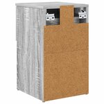 vidaXL Armoire de lit 2 Pièces Sonoma gris 29 x 31 5 x 49 cm