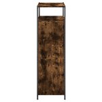 vidaXL Armoire à chaussures chêne fumé 75x34x112 cm bois d'ingénierie