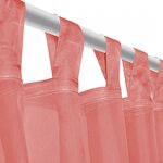 vidaXL Rideau occultant 2 Pièces Voile 140 x 245 cm Rouge