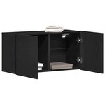 vidaXL Meuble TV Chêne noir 80x30x41 cm Bois d'ingénierie