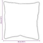vidaXL Oreiller Blanc 50 x 50 cm 85gsm 100  polyester