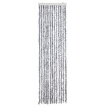 vidaXL Moustiquaire Blanc et gris 56x185 cm Chenille