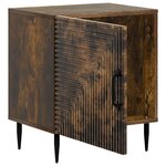 vidaXL Cabinet de chevet 2 Pièces Chêne fumé 43 x 34 5 x 50 cm