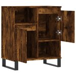 vidaXL Buffet Chêne fumé 60x35x70 cm Bois d'ingénierie
