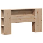 vidaXL Lit bibliothèque sans matelas 150x200 cm bois massif de pin