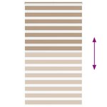 vidaXL Store zèbre marron sable largeur du tissu 120 9 cm polyester