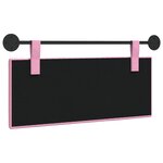 vidaXL Tête de lit suspendue Rose Tissu