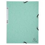 Chemise à élastiques carte lustrée 400g/m2 Aquarel - A4 Couleurs aléatoire EXACOMPTA