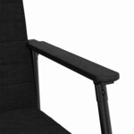 vidaXL fauteuil Noir 59 x 75 x 78 cm tissu