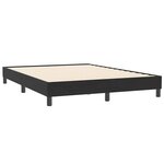 vidaXL Sommier à lattes de lit avec matelas noir 160x210 cm velours