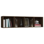 vidaXL Bibliothèque/Meuble TV Chêne marron 143x30x36cm Bois ingénierie