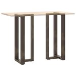 vidaXL Pieds de table de bar en forme de T 2 pièces noir 40 x 35 x (100-101) cm acier