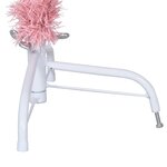 vidaXL Demi sapin de Noël artificiel avec support Rose 150 cm PVC