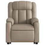 vidaXL Fauteuil inclinable de massage Cappuccino Similicuir