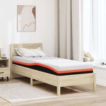 vidaXL Matelas Blanc et Gris 70 x 200 cm Mousse à mémoire de gel