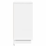 vidaXL Buffet LED Blanc 71 x 34 5 x 75 cm Bois d'ingénierie