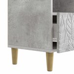vidaXL Meuble TV 102 x 34 5 x 50 cm Gris béton Bois d'ingénierie