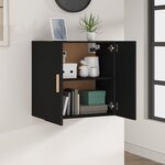 vidaXL Armoire murale Noir 60x30x60 cm Bois d'ingénierie