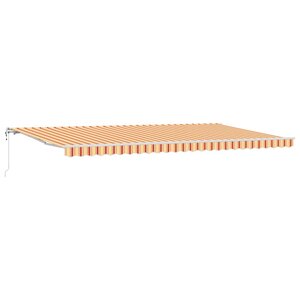 vidaXL Auvent Rétractable Jaune et Orange 600 × 300 cm tissu