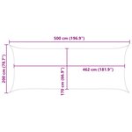 vidaXL Voile d'ombre Bleu et Blanc 5 x 2 m 100   polyester Oxford