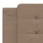 vidaXL Coussin de tête de lit cappuccino 180 cm similicuir