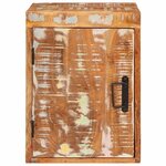 vidaXL Table de chevet Marron Bois massif de récupération