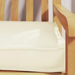 vidaXL Coussin de palette Crème 200 x 40 x 8 cm Tissu Oxford