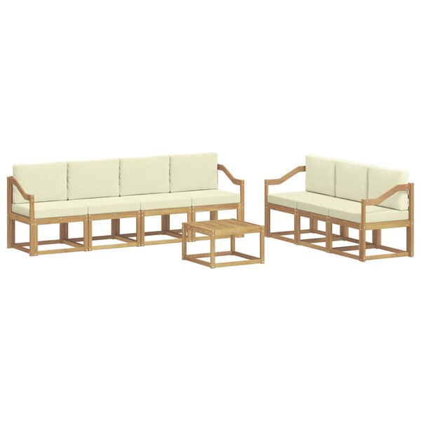 vidaXL Ensemble de canapés d'extérieur 7 pc