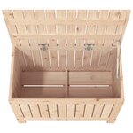 vidaXL Boîte de rangement de jardin 76x42 5x54 cm Bois massif de pin