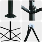 vidaXL Serre avec cadre pop-up avec toit Vert 290 x 430 x 315 cm Acier