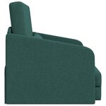 vidaXL Canapé-lit de sol 2-en-1 Vert foncé 65x80x83 cm Tissu