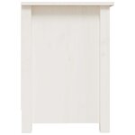 vidaXL Meuble TV Blanc 70x36 5x52 cm Bois de pin massif