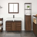vidaXL Ensemble de mobilier de salle de bain avec tiroir 2 Pièces
