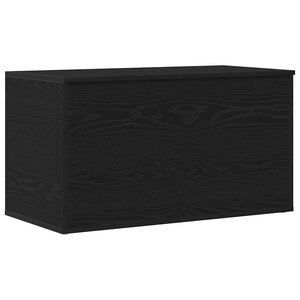 vidaXL Boîte de Rangement Chêne noir 84 x 42 x 46 cm Bois d'ingénierie