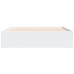 vidaXL Cadre de lit blanc 160x200 cm