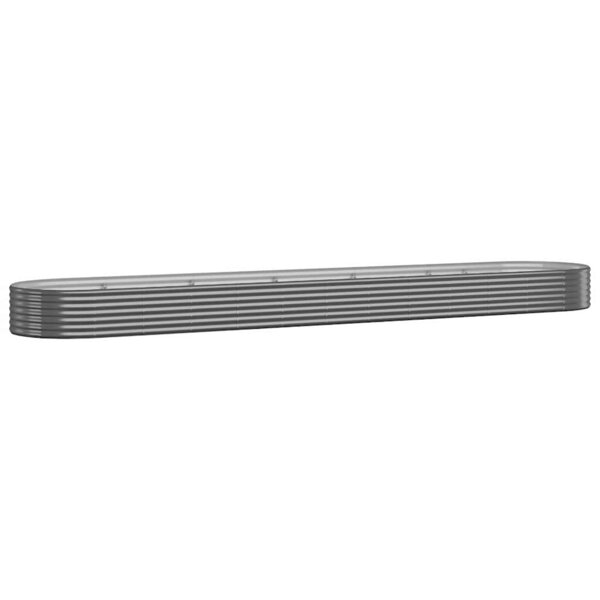vidaXL Lit surélevé de jardin Acier galvanisé Anthracite