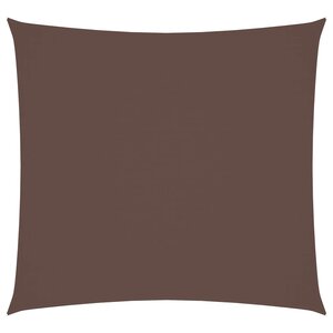 vidaXL Voile de parasol Tissu Oxford carré 3 6x3 6 m marron